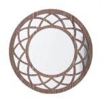 Espejo Circular Diseño Triangulos 476004