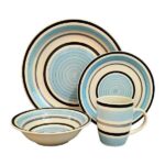 Juego Vajilla 16pcs Azul/Negro 2871215