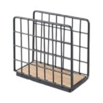 Servilletero De Acero Y Bambu