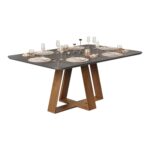 Mesa De Comedor Celeste 1.60 Gris