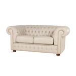 Sillón 100% Cuero 2 Cuerpos Chesterfield Arena